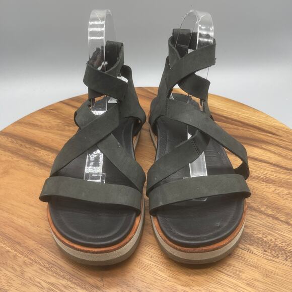 Merrell Juno Mid Sandals Womens Size 7 Black Strappy Performance Casual Comfort - Picture 2 of 8